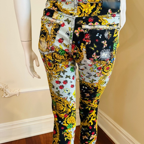 Versace Jeans Versace Limited Edition Tribute Print Butterfly Jeans Size 25 $995 - Picture 7 of 16